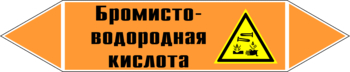 Маркировка трубопровода "бромисто-водородная кислота" (k13, пленка, 252х52 мм)" - Маркировка трубопроводов - Маркировки трубопроводов "КИСЛОТА" - магазин "Охрана труда и Техника безопасности"