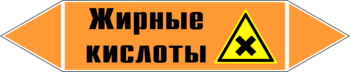 Маркировка трубопровода "жирные кислоты" (k16, пленка, 126х26 мм)" - Маркировка трубопроводов - Маркировки трубопроводов "КИСЛОТА" - магазин "Охрана труда и Техника безопасности"